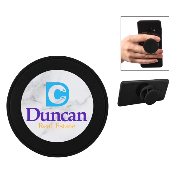 Collapsible phone grip and stand for taking calls, making video calls,... from ASI 61125 Hit Promotional Products / Hit®