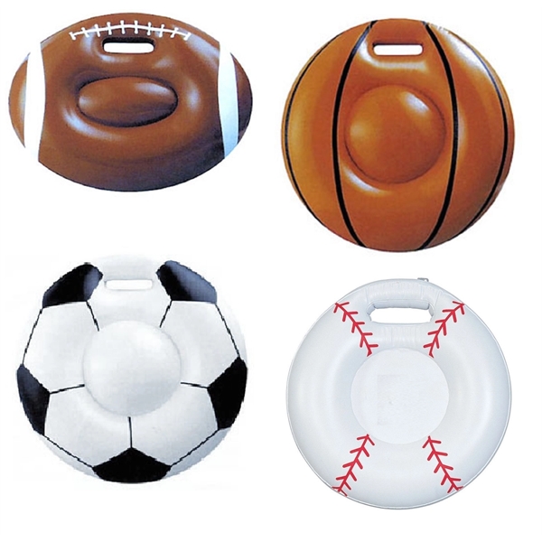 Inflatable Sport seat cushion with handle., 16"Deflated... from ASI 31977 Adline Industries Inc