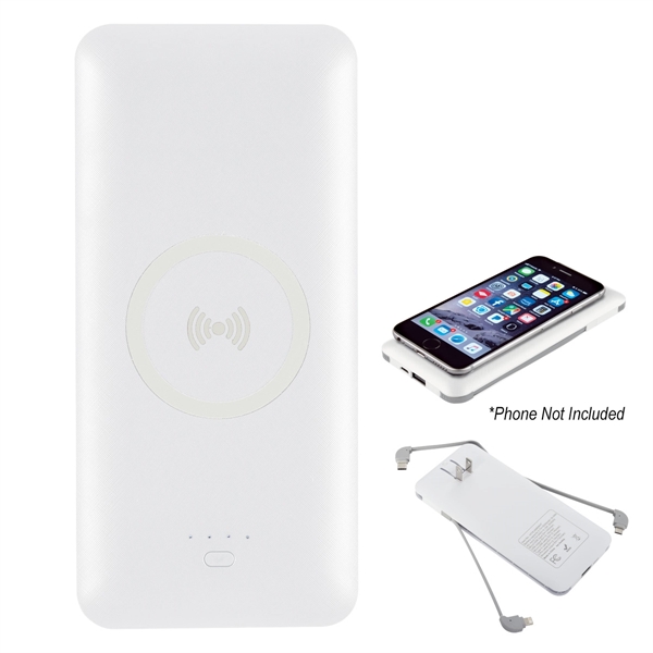 5-in-1 wireless charging power bank with Qi-enabled charging as well as... from ASI 61125 Hit Promotional Products / Hit®