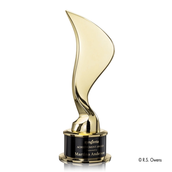 The Eternal's cast metal flame rises from a thick... from ASI 84592 St Regis Group / R S Owens & Co Inc