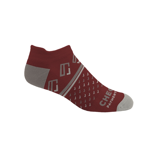 Pantone matched ankle socks with compression arch, blister tab, and terrycloth... from ASI 45657 Pop! Promos