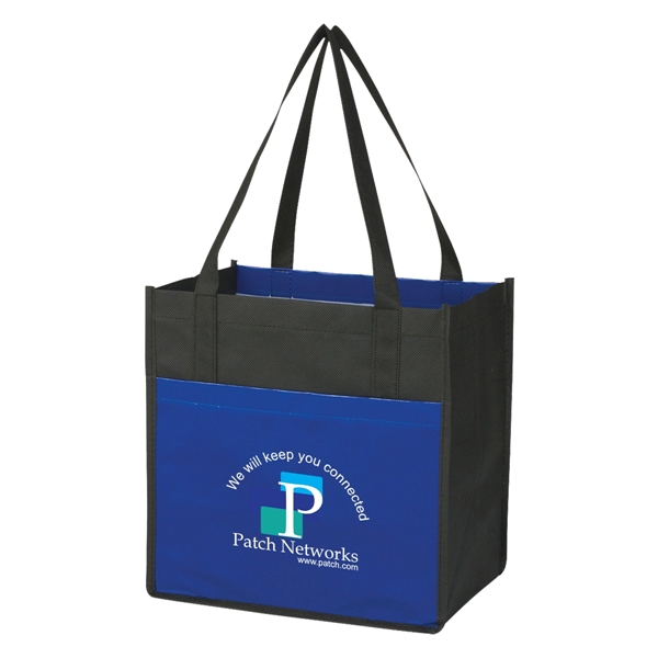 Lami-Combo Shopper Tote.  Made of Combo 80 Gram Non-Woven/110 Gram... from ASI 61125 Hit Promotional Products / Hit®