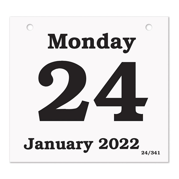 Daily date refill calendar pad with 6" x 5 1/2" pad... from ASI 95280 Warwick Publishing Co / Warwick