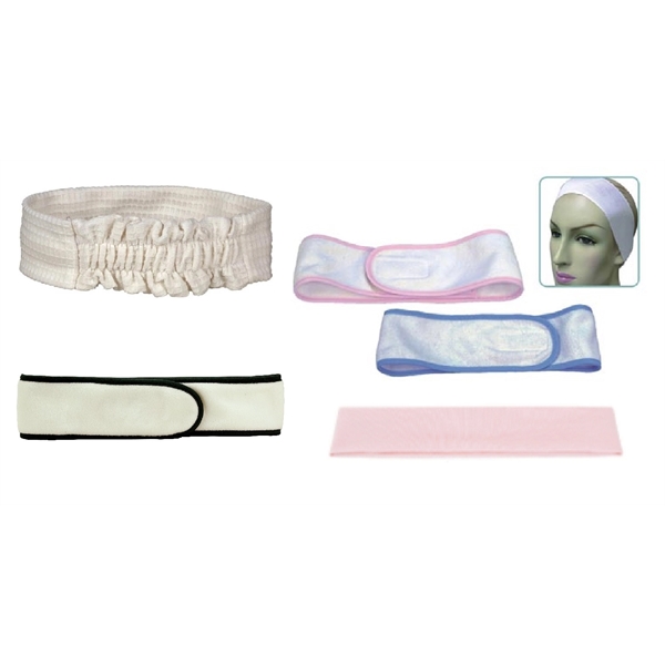 Spa Headbands. Options made of Soft fleece, Terry Cotton, Waffle Cotton... from ASI 31977 Adline Industries Inc