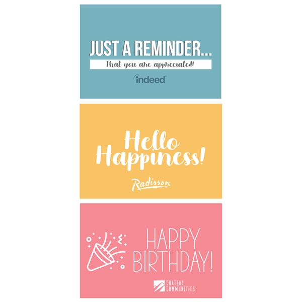 4" x 5.5" romance card with imprint options.... from ASI 57653 Gold Bond