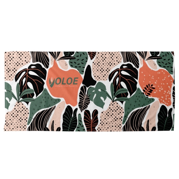 pool towels, 300gsm poly velour material, custom full color sublimation design,... from ASI 67557 LimeLight Ent