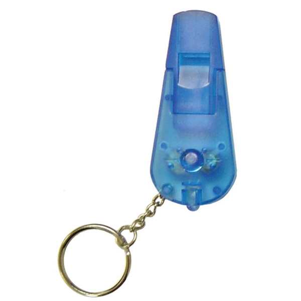 Mini LED key light and whistle on key chain.... from ASI 79840 The Proinnovative Line / Proinnovative Line