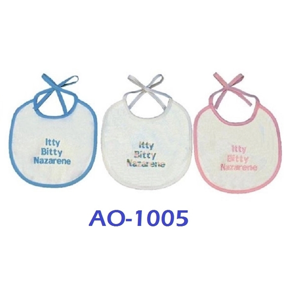 Small Baby Bibs terry cotton with colored piping.... from ASI 31977 Adline Industries Inc