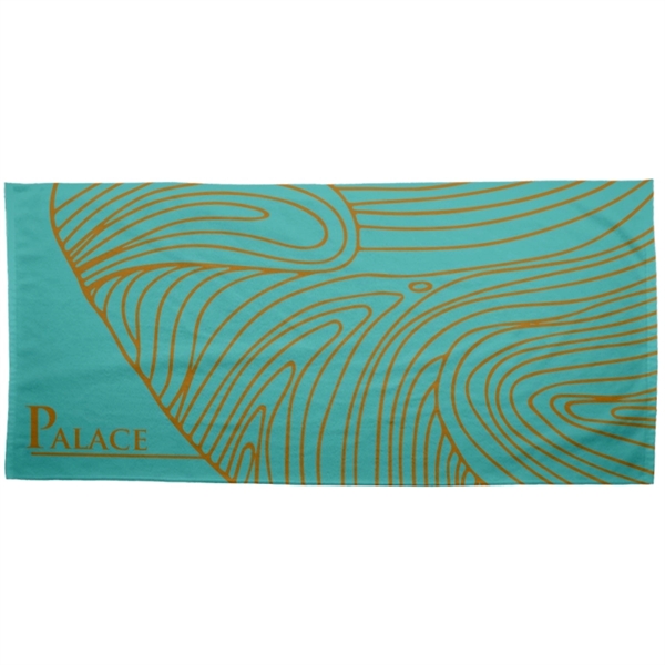 Beach Towel, 360gsm poly velour material, custom full color sublimation design,... from ASI 67557 LimeLight Ent