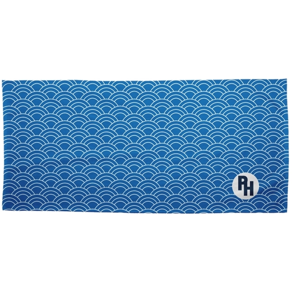 Beach Towel, 360gsm poly velour material, custom full color sublimation design,... from ASI 67557 LimeLight Ent