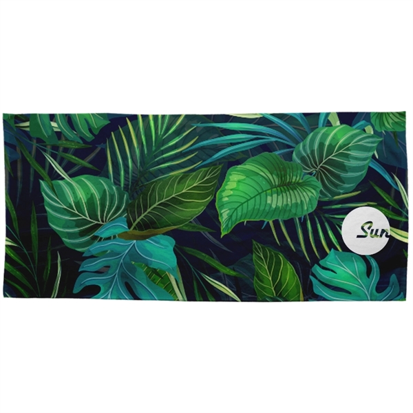 Beach Towel, 360gsm poly velour material, custom full color sublimation design,... from ASI 67557 LimeLight Ent