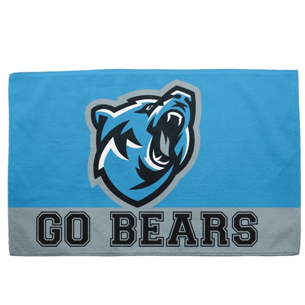 Golf towels, 360gsm poly velour material, custom full color sublimation design,... from ASI 67557 LimeLight Ent