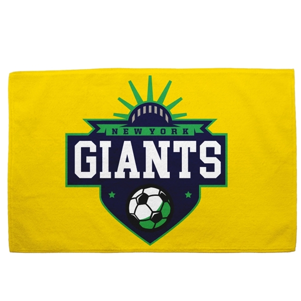 Golf towels, 360gsm poly velour material, custom full color sublimation design,... from ASI 67557 LimeLight Ent