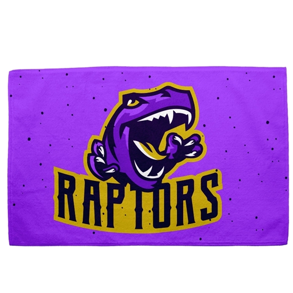 Golf towels, 360gsm poly velour material, custom full color sublimation design,... from ASI 67557 LimeLight Ent