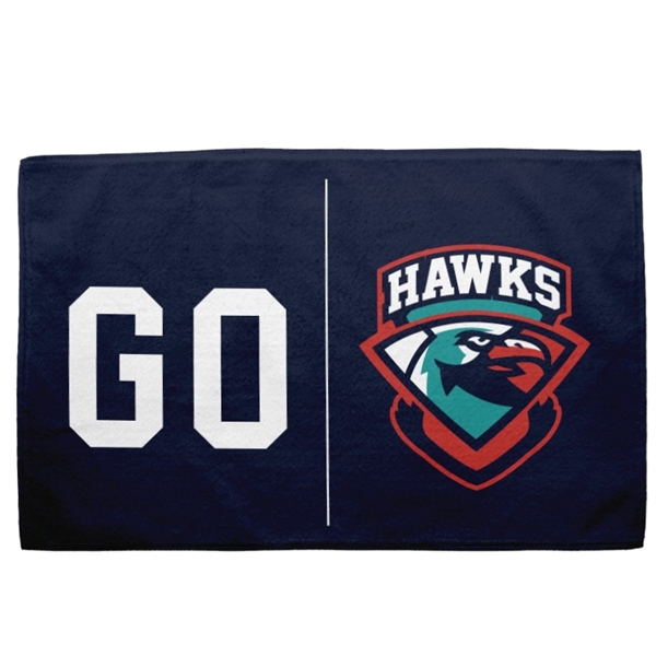 Golf towels, 360gsm poly velour material, custom full color sublimation design,... from ASI 67557 LimeLight Ent