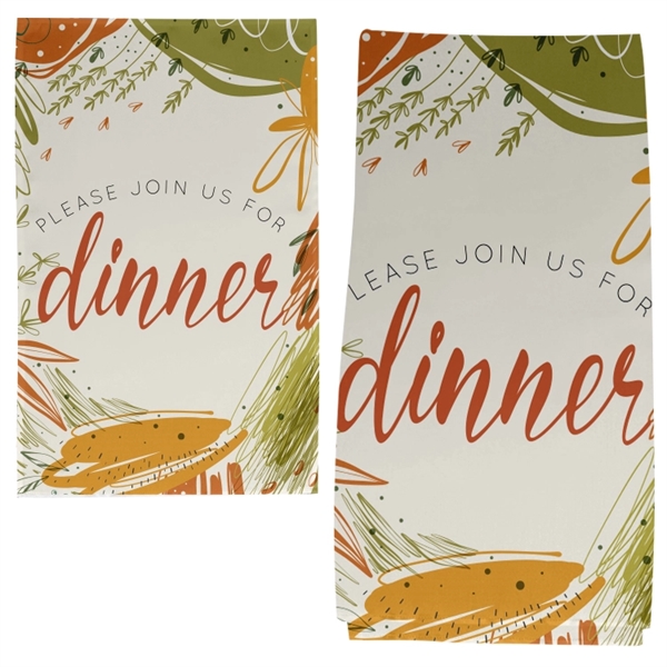 Kitchen towels, 280GSM Spun Polyester material, custom full color sublimation design,... from ASI 67557 LimeLight Ent