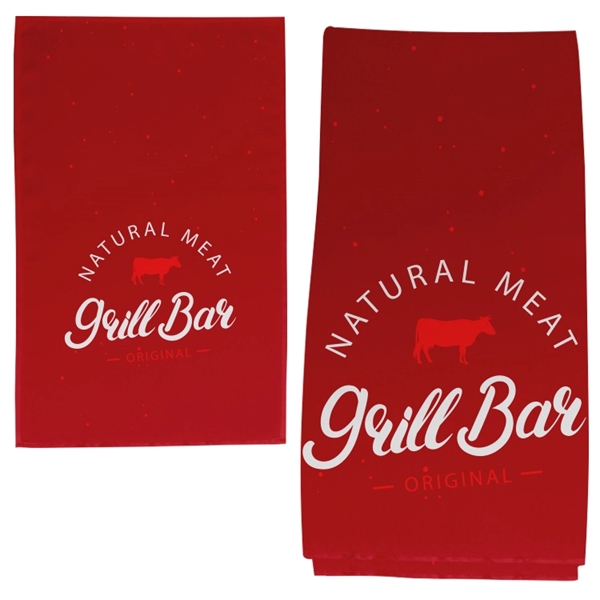 Kitchen towels, 280GSM Spun Polyester material, custom full color sublimation design,... from ASI 67557 LimeLight Ent