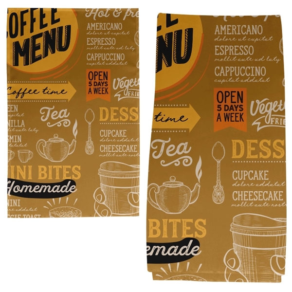 Kitchen towels, 280GSM Spun Polyester material, custom full color sublimation design,... from ASI 67557 LimeLight Ent