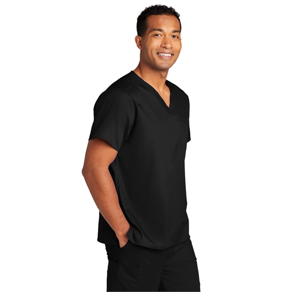 WonderWink Unisex WorkFlex Chest Pocket V-Neck Top... from ASI 84863 SanMar