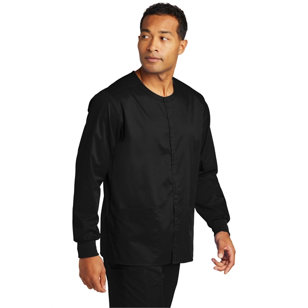 WonderWink Unisex WorkFlex Snap-Front Scrub Jacket... from ASI 84863 SanMar