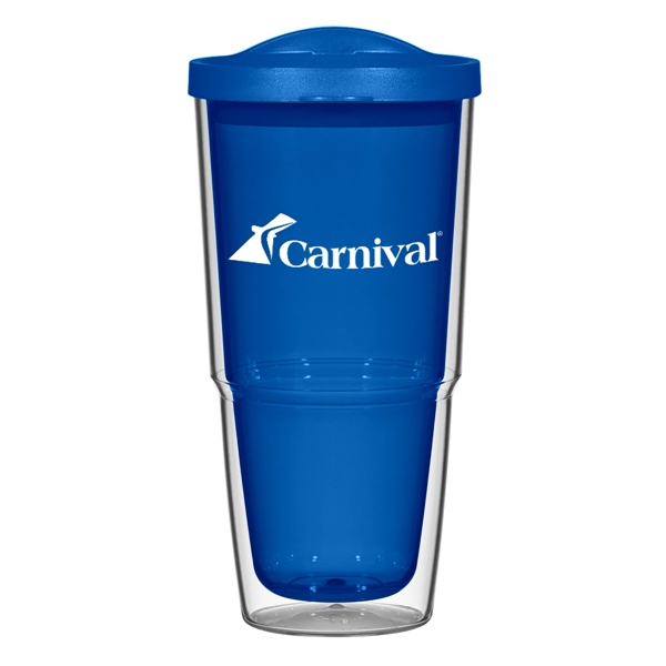 24 Oz. Biggie Tumbler With Lid. Double Wall Construction For Insulation... from ASI 61125 Hit Promotional Products / Hit®