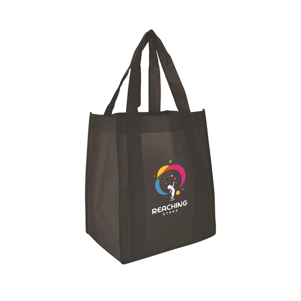 13" x 15" non-woven shopping tote bag with water-resistant coating, 10"... from ASI 90807 Tekweld