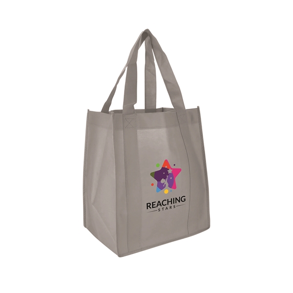 13" x 15" non-woven shopping tote bag with water-resistant coating, 10"... from ASI 90807 Tekweld