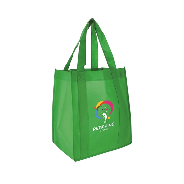 13" x 15" non-woven shopping tote bag with water-resistant coating, 10"... from ASI 90807 Tekweld