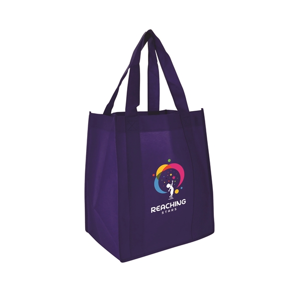 13" x 15" non-woven shopping tote bag with water-resistant coating, 10"... from ASI 90807 Tekweld