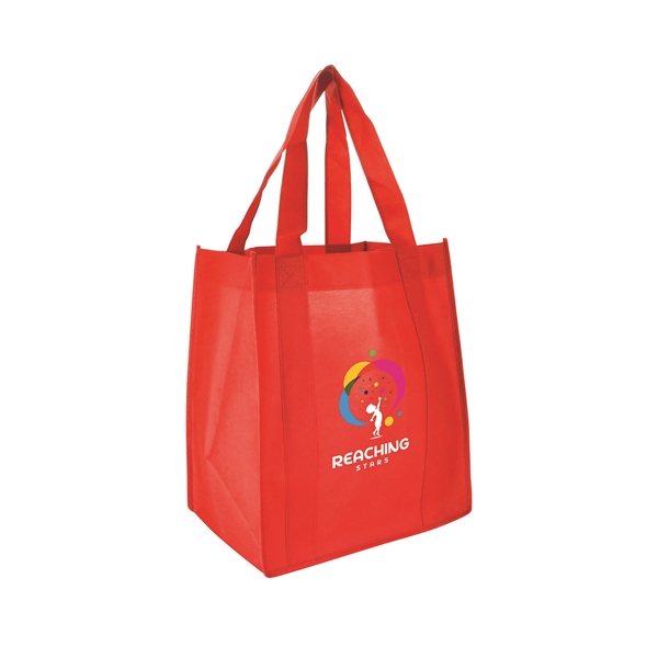 13" x 15" non-woven shopping tote bag with water-resistant coating, 10"... from ASI 90807 Tekweld