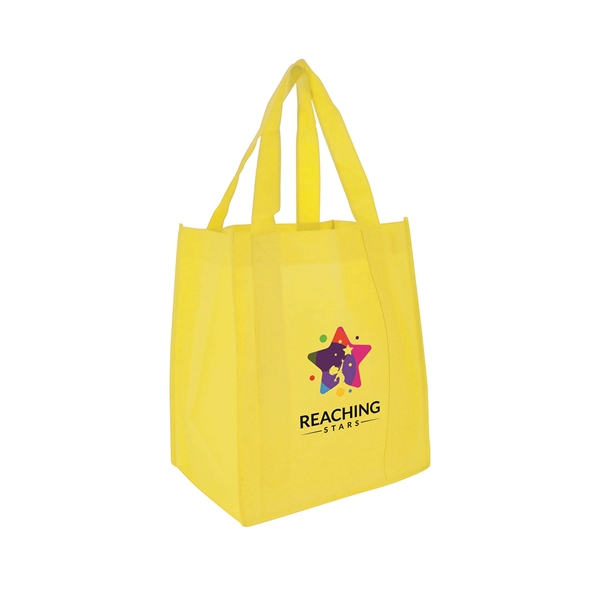 13" x 15" non-woven shopping tote bag with water-resistant coating, 10"... from ASI 90807 Tekweld