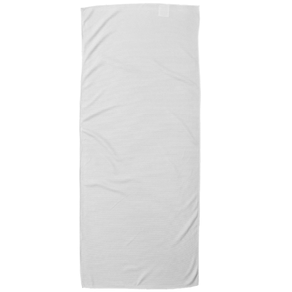 cooling material towel, measures 12"H x 31.50"W, custom full color sublimation... from ASI 67557 LimeLight Ent