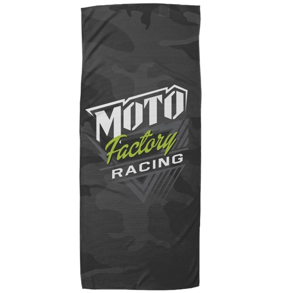 cooling material towel, measures 12"H x 31.50"W, custom full color sublimation... from ASI 67557 LimeLight Ent