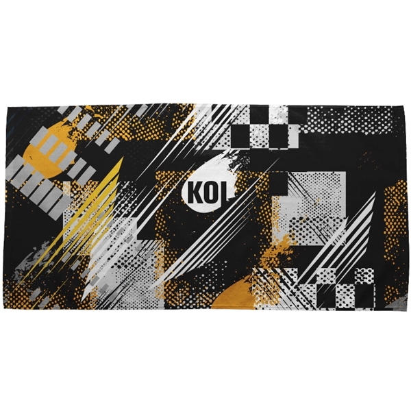 Team Bench Towel, full color printed, 360gsm poly velour material, Measures:... from ASI 67557 LimeLight Ent