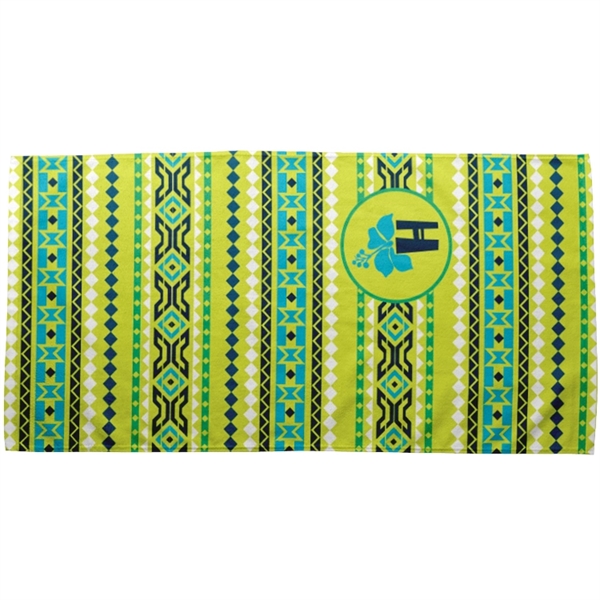 Team Bench Towel, full color printed, 360gsm poly velour material, Measures:... from ASI 67557 LimeLight Ent