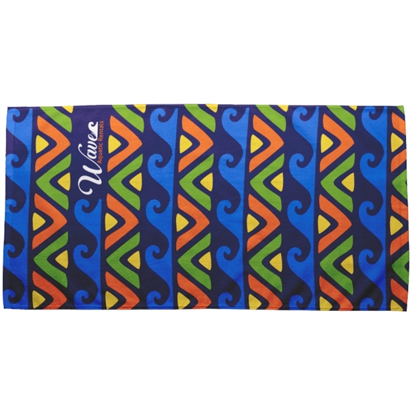 Team Bench Towel, full color printed, 360gsm poly velour material, Measures:... from ASI 67557 LimeLight Ent