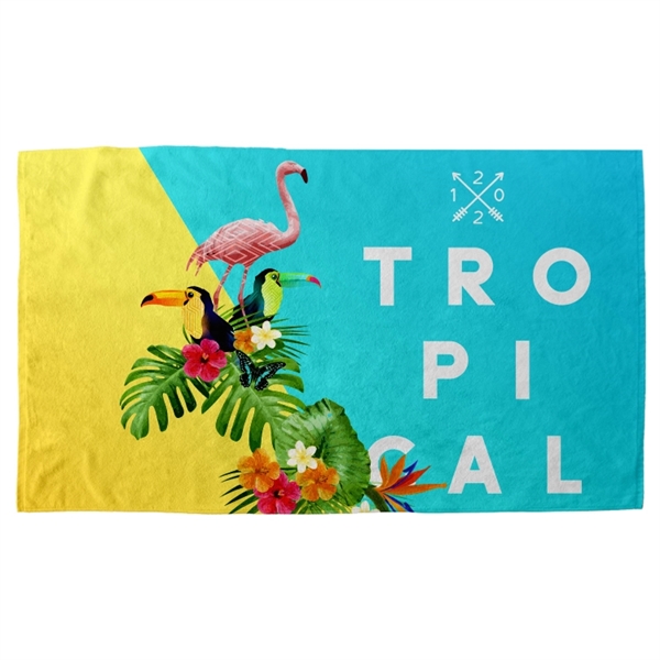 Super Size Luxury Beach Towel, Measures 35"H x 70"W, custom full... from ASI 67557 LimeLight Ent