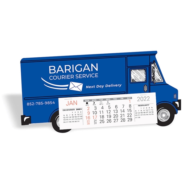 Full color printed custom shape Desk Calendar, 13 month 3 month... from ASI 95280 Warwick Publishing Co / Warwick