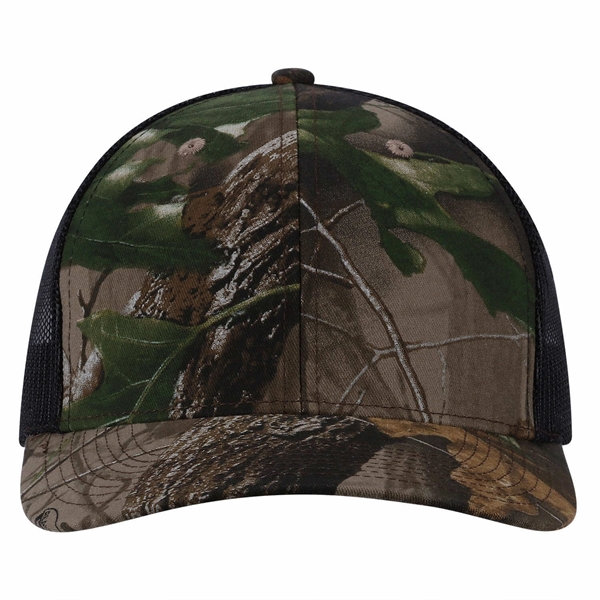 High profile, structured 6 panel trucker mesh cap.... from ASI 80129 Quake City Caps