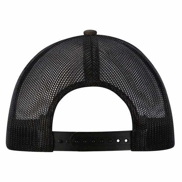 High profile, structured 6 panel trucker mesh cap.... from ASI 80129 Quake City Caps