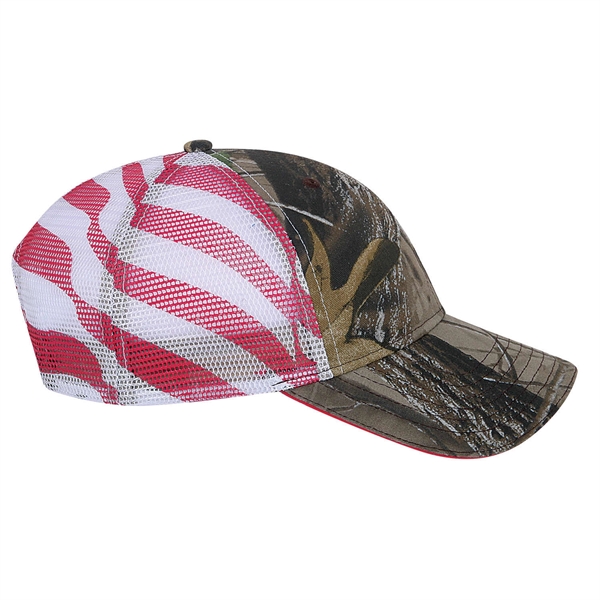 Low profile, structured 6 panel trucker mesh cap.... from ASI 80129 Quake City Caps