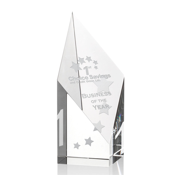 Optic crystal award with angled diamond top.... from ASI 84592 St Regis Group / St Regis