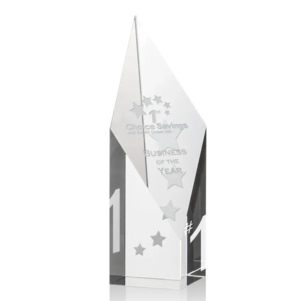 Optic crystal award with angled diamond top.... from ASI 84592 St Regis Group / St Regis