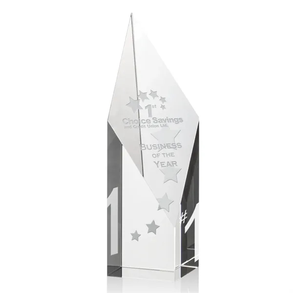 Optic crystal award with angled diamond top.... from ASI 84592 St Regis Group / St Regis