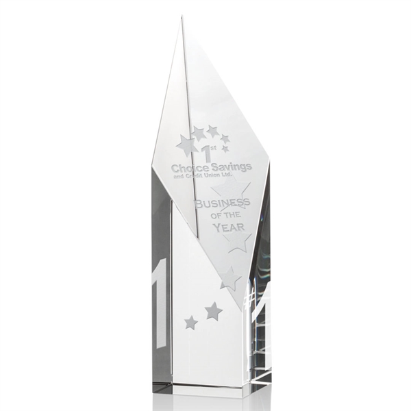 Optic crystal award with angled diamond top.... from ASI 84592 St Regis Group / St Regis