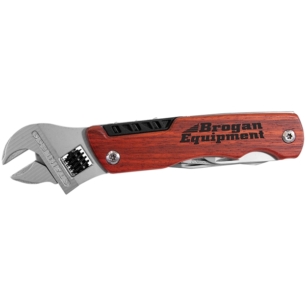 6 1/2" Wrench Multi-Tool with Wood Handle/Bag... from ASI 72657 Active Life Promo / Ingrain