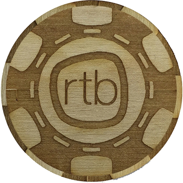 One sided wood poker chips.... from ASI 61966 HPG / BCG Creations