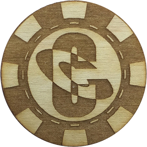 One sided wood poker chips.... from ASI 61966 HPG / BCG Creations
