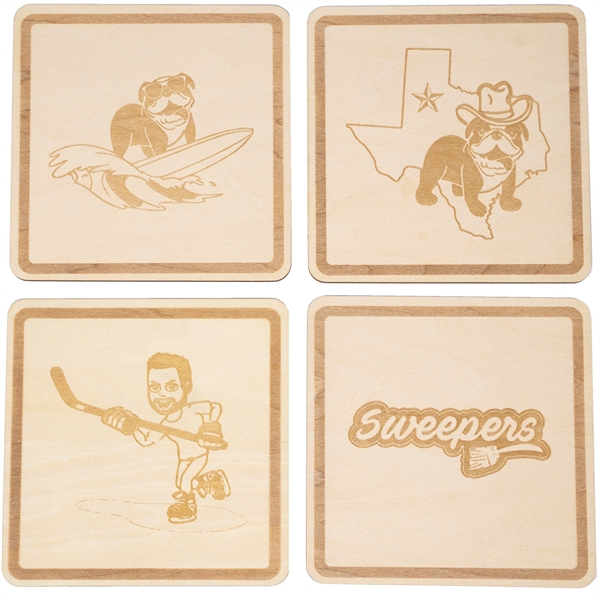 Custom wood laser engraved coasters.... from ASI 61966 HPG / BCG Creations