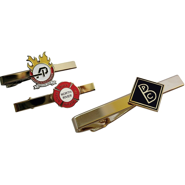 They won't get it twisted with these handsome tie clips.... from ASI 61966 HPG / BCG Creations HPG Gold